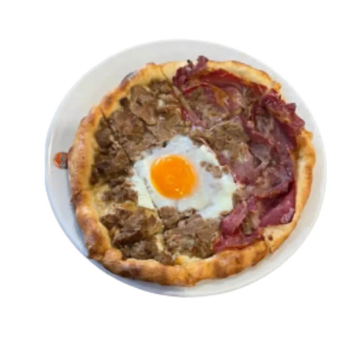 Yuvarlak Kavurmalı Sucuklu Pide